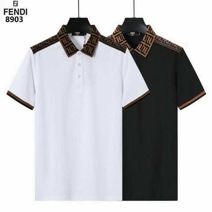 Picture of Fendi Polo Shirts Short _SKUFendiM-3XL8qx890328122
